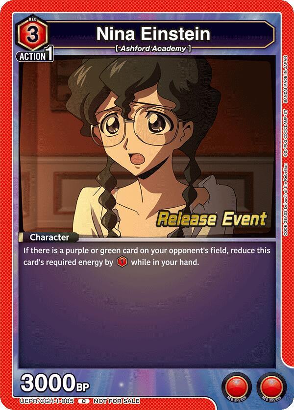 Nina Einstein, UE04BT: CODE GEASS: Lelouch of the Rebellion Release Event Cards UEPR/CGH-1-085