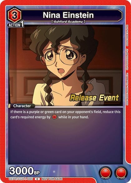 Nina Einstein, UE04BT: CODE GEASS: Lelouch of the Rebellion Release Event Cards UEPR/CGH-1-085