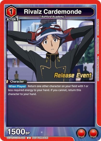 Rivalz Cardemonde, UE04BT: CODE GEASS: Lelouch of the Rebellion Release Event Cards UEPR/CGH-1-089