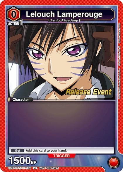 Lelouch Lamperouge (090), UE04BT: CODE GEASS: Lelouch of the Rebellion Release Event Cards UEPR/CGH-1-090