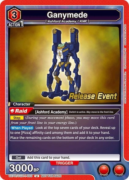 Ganymede, UE04BT: CODE GEASS: Lelouch of the Rebellion Release Event Cards UEPR/CGH-1-093