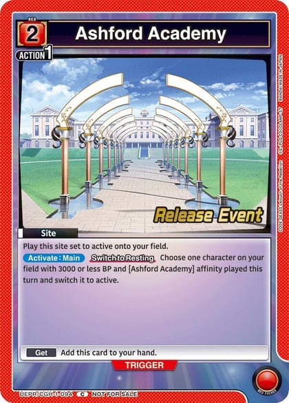 Ashford Academy, UE04BT: CODE GEASS: Lelouch of the Rebellion Release Event Cards UEPR/CGH-1-094