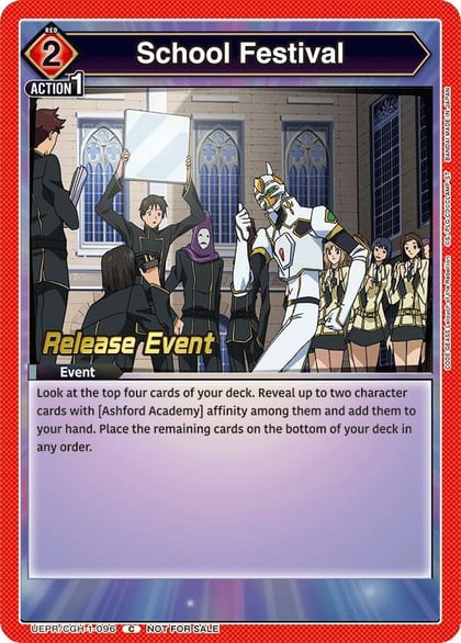 School Festival, UE04BT: CODE GEASS: Lelouch of the Rebellion Release Event Cards UEPR/CGH-1-096