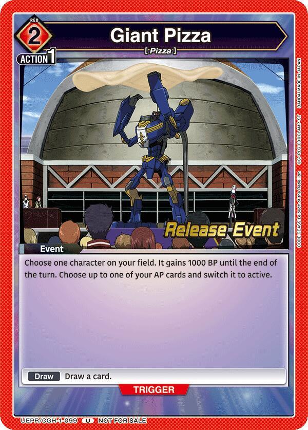 Giant Pizza, UE04BT: CODE GEASS: Lelouch of the Rebellion Release Event Cards UEPR/CGH-1-099