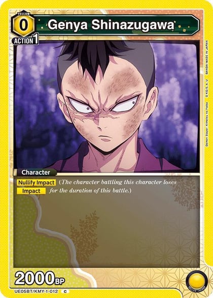 Genya Shinazugawa (012), UE05BT: Demon Slayer: Kimetsu no Yaiba UE05BT/KMY-1-012