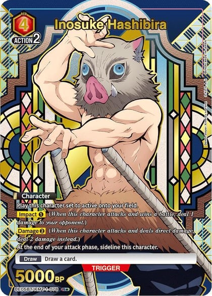 Inosuke Hashibira (078) (R*), UE05BT: Demon Slayer: Kimetsu no Yaiba UE05BT/KMY-1-078