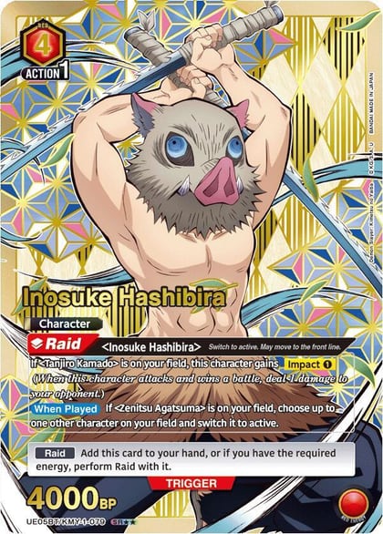 Inosuke Hashibira (079) (SR**), UE05BT: Demon Slayer: Kimetsu no Yaiba UE05BT/KMY-1-079