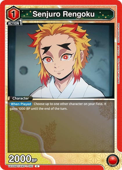 Senjuro Rengoku, UE05BT: Demon Slayer: Kimetsu no Yaiba UE05BT/KMY-1-081