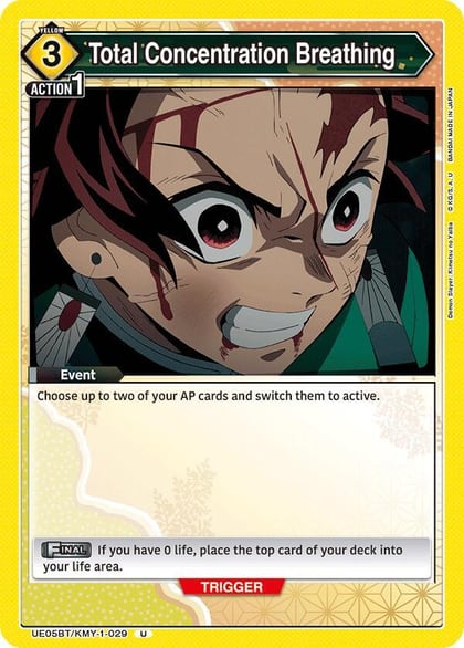 Total Concentration Breathing (029), UE05BT: Demon Slayer: Kimetsu no Yaiba UE05BT/KMY-1-029