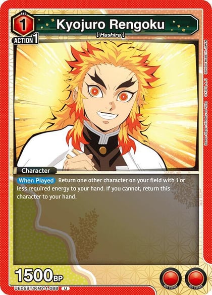 Kyojuro Rengoku (088), UE05BT: Demon Slayer: Kimetsu no Yaiba UE05BT/KMY-1-088