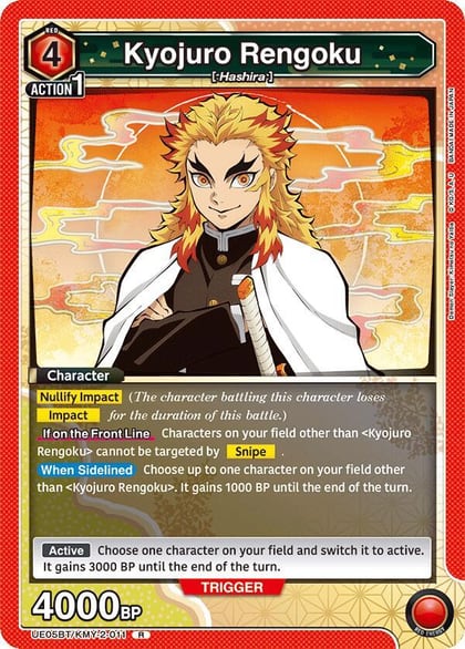 Kyojuro Rengoku (011), UE05BT: Demon Slayer: Kimetsu no Yaiba UE05BT/KMY-2-011