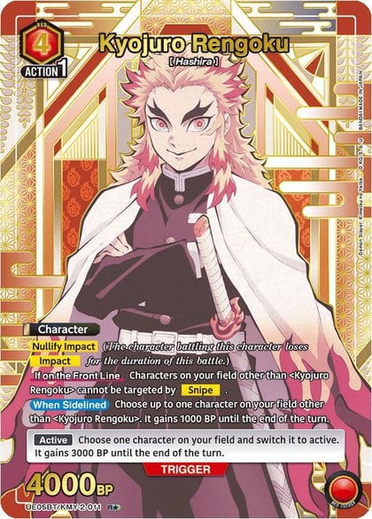Kyojuro Rengoku (011) (R*), UE05BT: Demon Slayer: Kimetsu no Yaiba UE05BT/KMY-2-011