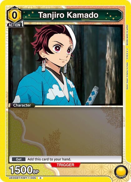 Tanjiro Kamado (005) (Box Topper Foil), UE05BT: Demon Slayer: Kimetsu no Yaiba UE05BT/KMY-1-005