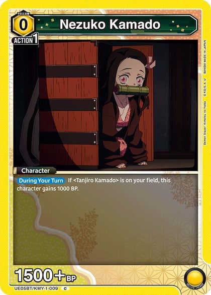 Nezuko Kamado (009) (Box Topper Foil), UE05BT: Demon Slayer: Kimetsu no Yaiba UE05BT/KMY-1-009