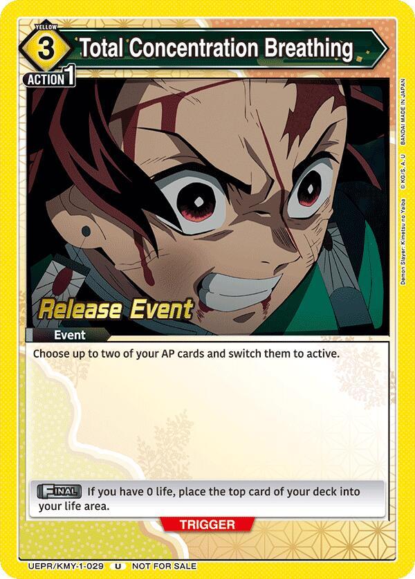 Total Concentration Breathing (029), UE05BT: Demon Slayer: Kimetsu no Yaiba Release Event Cards UEPR/KMY-1-029