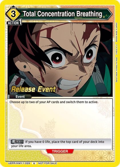 Total Concentration Breathing (029), UE05BT: Demon Slayer: Kimetsu no Yaiba Release Event Cards UEPR/KMY-1-029
