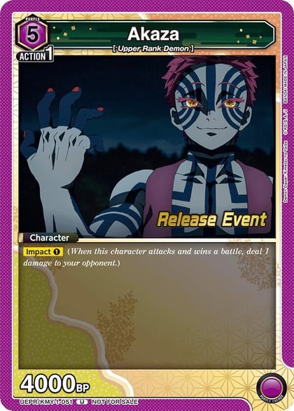 Akaza (051), UE05BT: Demon Slayer: Kimetsu no Yaiba Release Event Cards UEPR/KMY-1-051