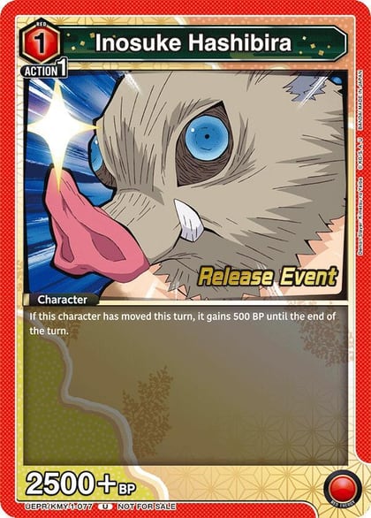 Inosuke Hashibira (077), UE05BT: Demon Slayer: Kimetsu no Yaiba Release Event Cards UEPR/KMY-1-077