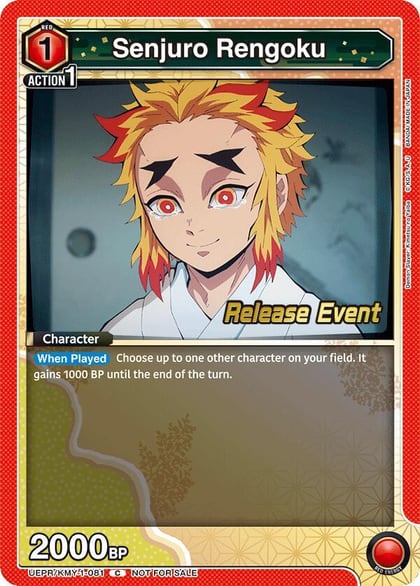 Senjuro Rengoku, UE05BT: Demon Slayer: Kimetsu no Yaiba Release Event Cards UEPR/KMY-1-081