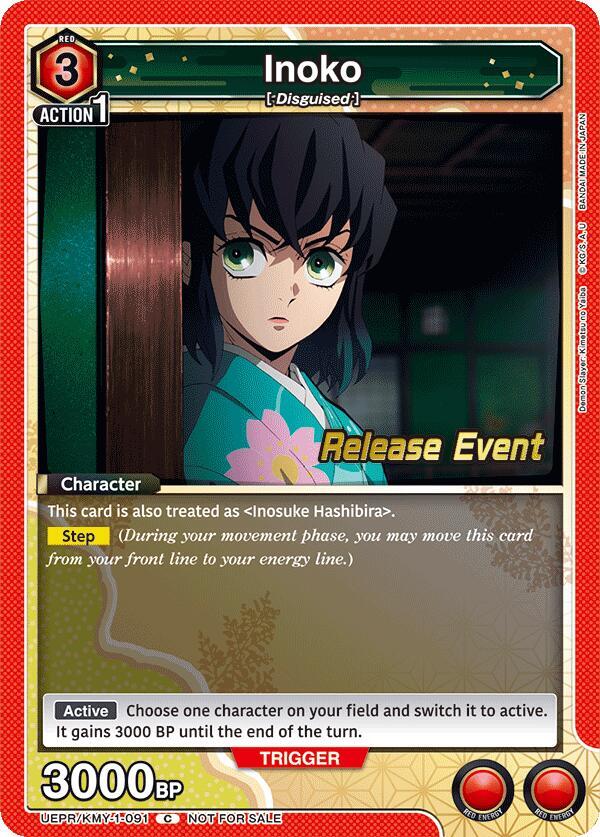 Inoko, UE05BT: Demon Slayer: Kimetsu no Yaiba Release Event Cards UEPR/KMY-1-091
