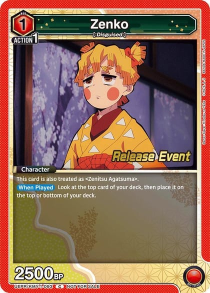 Zenko, UE05BT: Demon Slayer: Kimetsu no Yaiba Release Event Cards UEPR/KMY-1-093