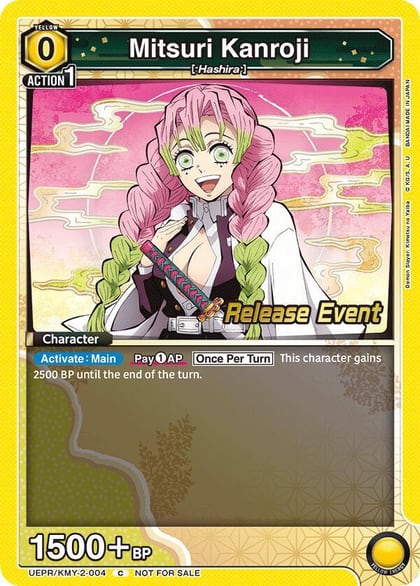 Mitsuri Kanroji (004), UE05BT: Demon Slayer: Kimetsu no Yaiba Release Event Cards UEPR/KMY-2-004