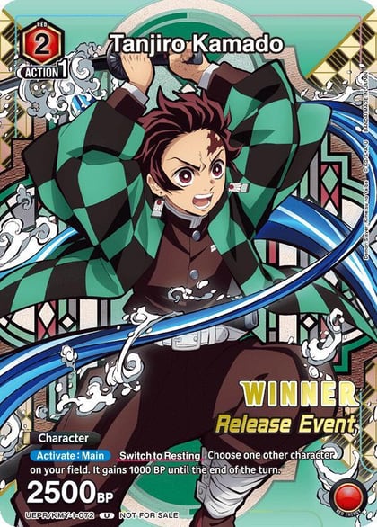 Tanjiro Kamado (Release Event Winner), UE05BT: Demon Slayer: Kimetsu no Yaiba Release Event Cards UEPR/KMY-1-072