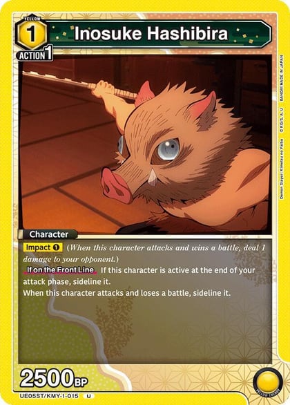 Inosuke Hashibira (015), UE05ST: Demon Slayer: Kimetsu no Yaiba Starter Deck UE05ST/KMY-1-015