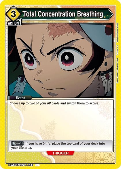 Total Concentration Breathing, UE05ST: Demon Slayer: Kimetsu no Yaiba Starter Deck UE05ST/KMY-1-029
