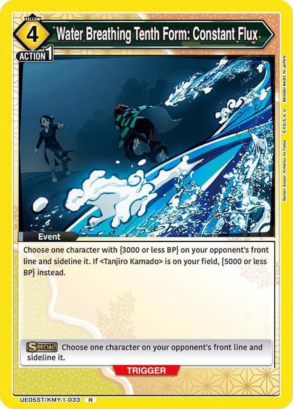 Water Breathing Tenth Form: Constant Flux, UE05ST: Demon Slayer: Kimetsu no Yaiba Starter Deck UE05ST/KMY-1-033
