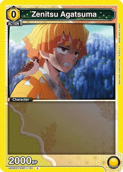Zenitsu Agatsuma (101), UE05ST: Demon Slayer: Kimetsu no Yaiba Starter Deck UE05ST/KMY-1-101