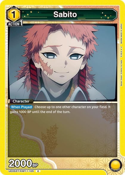 Sabito, UE05ST: Demon Slayer: Kimetsu no Yaiba Starter Deck UE05ST/KMY-1-105