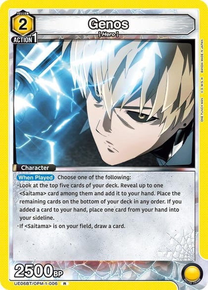 Genos (006), UE06BT: One Punch Man UE06BT/OPM-1-006