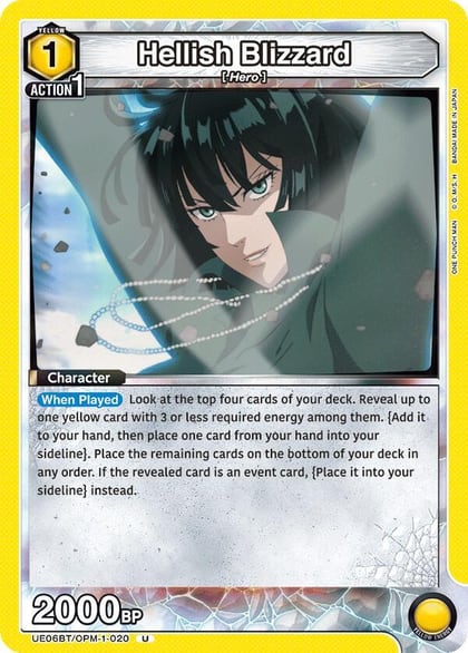 Hellish Blizzard (020), UE06BT: One Punch Man UE06BT/OPM-1-020