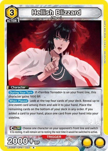 Hellish Blizzard (022), UE06BT: One Punch Man UE06BT/OPM-1-022