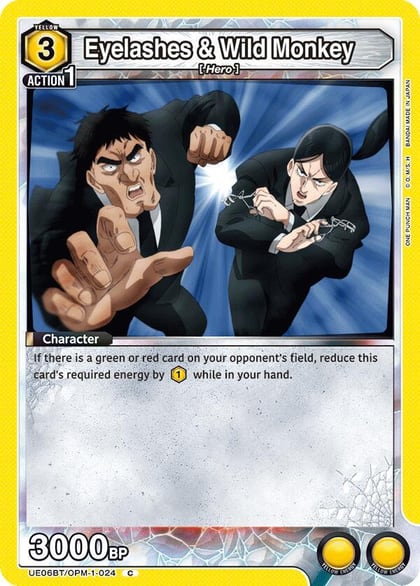 Eyelashes & Wild Monkey, UE06BT: One Punch Man UE06BT/OPM-1-024