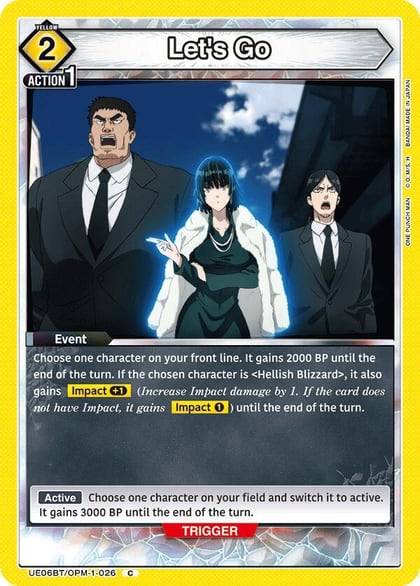 Let's Go, UE06BT: One Punch Man UE06BT/OPM-1-026