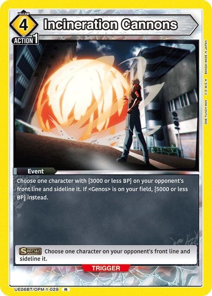 Incineration Cannons, UE06BT: One Punch Man UE06BT/OPM-1-029