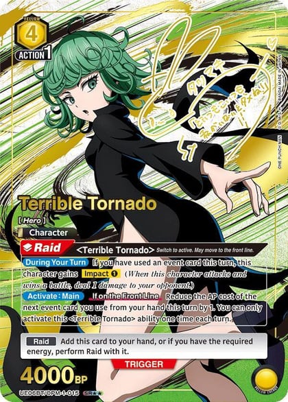 Terrible Tornado (015) (SR**), UE06BT: One Punch Man UE06BT/OPM-1-015