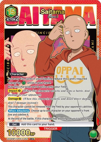 Saitama (062) (SR*), UE06BT: One Punch Man UE06BT/OPM-1-062