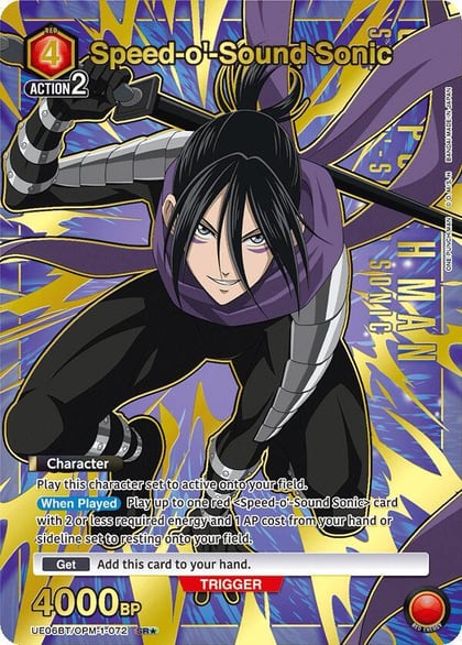 Speed-o'-Sound Sonic (072) (SR*), UE06BT: One Punch Man UE06BT/OPM-1-072