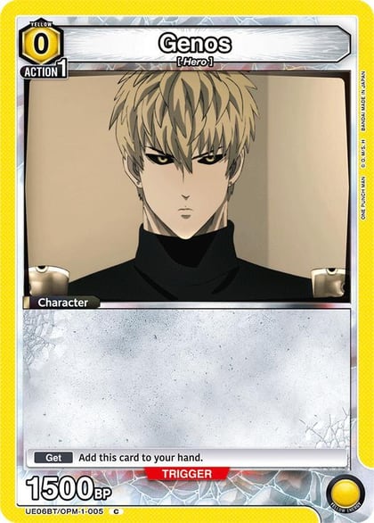 Genos (005) (Box Topper Foil), UE06BT: One Punch Man UE06BT/OPM-1-005