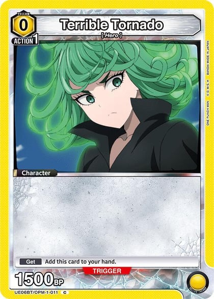 Terrible Tornado (011) (Box Topper Foil), UE06BT: One Punch Man UE06BT/OPM-1-011