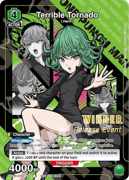 Terrible Tornado (Release Event Winner), UE06BT: One Punch Man Release Event Cards UEPR/OPM-1-051