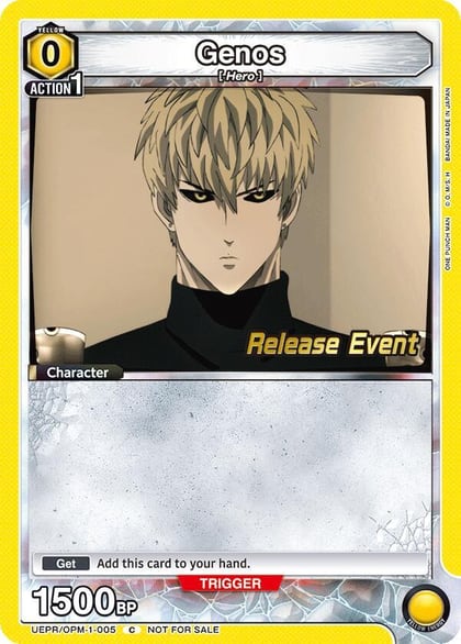 Genos (005), UE06BT: One Punch Man Release Event Cards UEPR/OPM-1-005