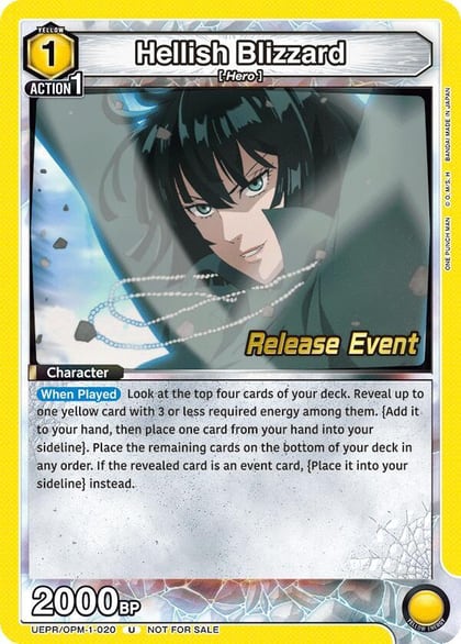 Hellish Blizzard (020), UE06BT: One Punch Man Release Event Cards UEPR/OPM-1-020