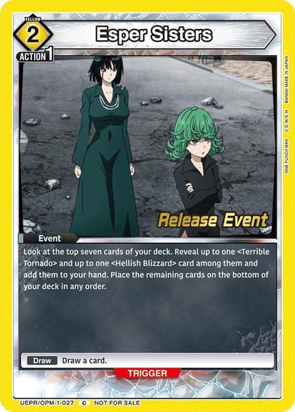 Esper Sisters, UE06BT: One Punch Man Release Event Cards UEPR/OPM-1-027