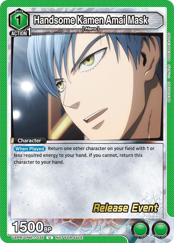 Handsome Kamen Amai Mask, UE06BT: One Punch Man Release Event Cards UEPR/OPM-1-035