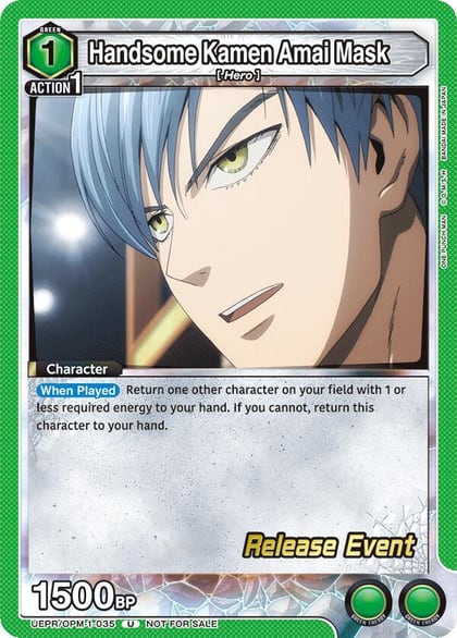 Handsome Kamen Amai Mask, UE06BT: One Punch Man Release Event Cards UEPR/OPM-1-035