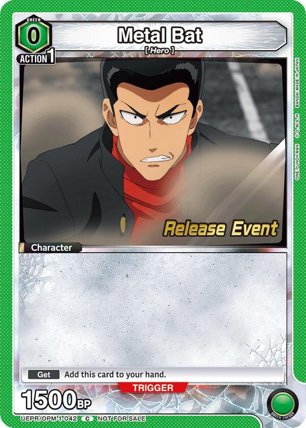 Metal Bat (042), UE06BT: One Punch Man Release Event Cards UEPR/OPM-1-042